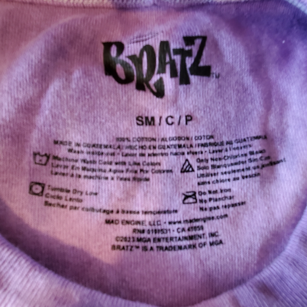 Women's Bratz Shasha Short Sleeve Graphic  T-Shirt - Lavender SM - Picture 5 of 5